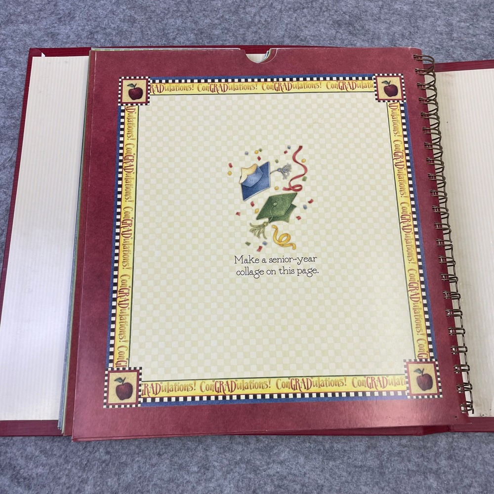 2005 Debbie Mumm School Days Keepsake Memory Pocket Album K-12 Red Scrapbook - Picture 8 of 16